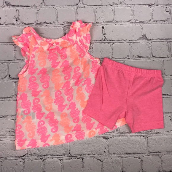 Carter’s Seahorse Tank & Shorts Set - size 3m - Picture 3 of 4